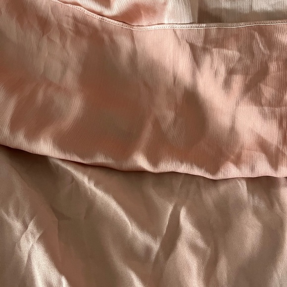 Womens H&M silky satin long powder pink dress Sz 10 - Picture 14 of 14